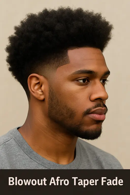 Blowout Afro Taper Fade