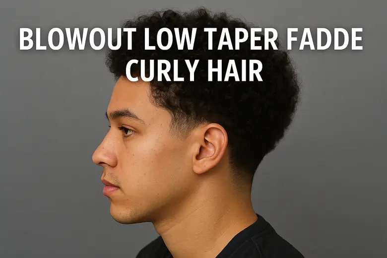 Blowout Low Taper Fade Curly Hair