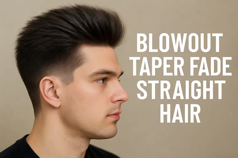 Blowout Taper Fade Straight Hair