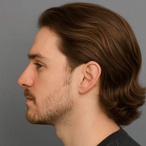 Long Hair Low Taper Fade