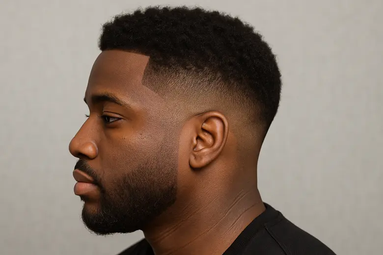Mid Taper Fade Black Male