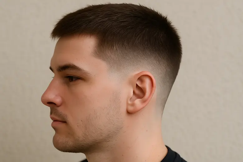 Mid Taper Fade Short Hair